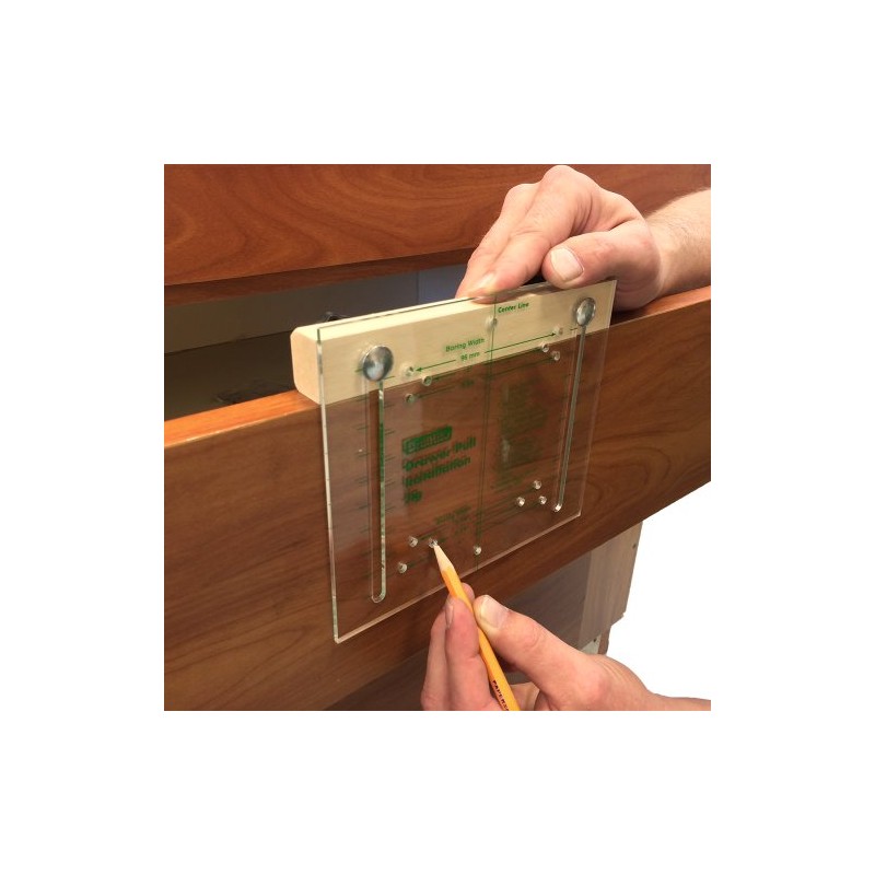 Drawer Pull Installation Template for Aligning Drawer Pull Hardware