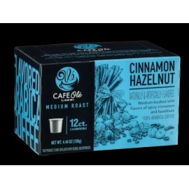 Cafe Ole Cinnamon Hazelnut single serve K Cups Coffee 12 Count box *FRESH*