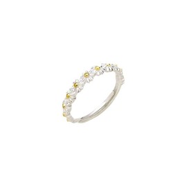 ZXfad 925 Silber Gänseblümchen Ring Für Damen, Verstellbarer Schmuckring Für Mädchen