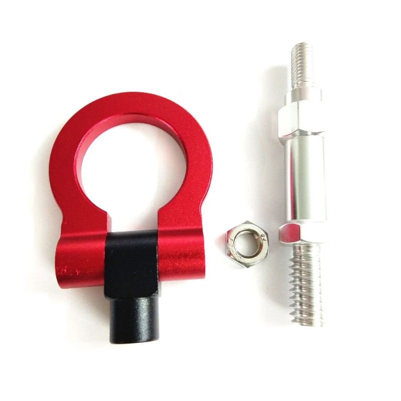 blumax_tech 1PC Red Track Racing Style Tow Hook Ring For