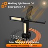 13200mAh Rechargeable Solar Work Light with Folding Stand and Carrying