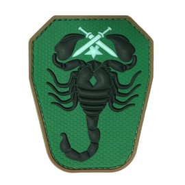 Morton Home Scorpion Unit 3D PVC US Army USA Military Tactical ACU Dark Morale Patch (Green)