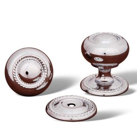 R.K. International RK International RKI Polished Chrome CK 1213 C Small Rope Knob with Detachable Back Plate