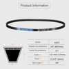 sourcing map AX31 EPDM V-Belt, Raw Edge Cogged Industrial Rubber