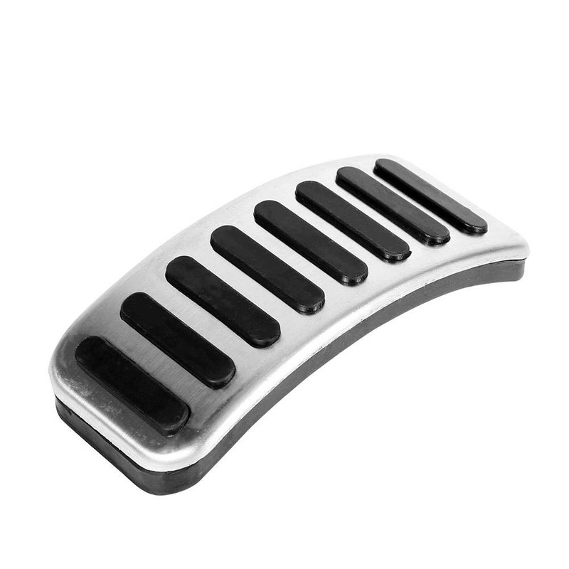 Qiilu 3 Pedals Footrest Manual Stainless Steel