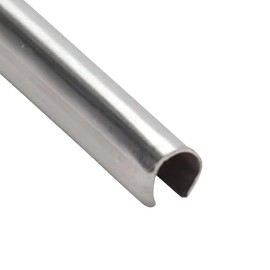 Sliding Door Snap-on Track Cover Replacement for Patio Doors (Length 8 Ft.) Measures 1/4'' W x 1/4'' H, Sliding Door Track Cover Made of Stainless Steel (DT-108)