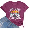 Women Mountain Adventure Workout Happy Camp Women T Shirts Casual