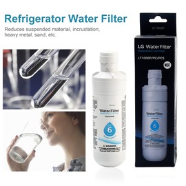 Refrigerator Water Filter, LT1000p Water Filter Replacement for Kenmore9980, Universal External Replaceable Fridge Water Filter Home Remover White(Size:1pc)