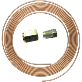 3/16 Inches x 7.6 m 7.5 m 22 g Copper Brake Pipe + 10 Nuts