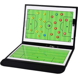 BESTCAN Soccer Coaching Board, Magnetic Soccer Clipboard for Coaches, Football Foldable Board with Dry Erase, Marker Pen