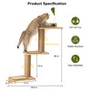 FUKUMARU Cat Wall Shelves, 3 in 1 Transformable Cats Scratching