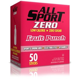 All Sport Powder Hydration Sticks, Zero Calorie, Performance Electrolyte Drink Mix, Sugar Free, Fruit Punch, 50 Ct box