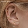 NONTAI 3PCS Titanium Earring Nose Ring, Cartilage Piercing Helix Earring