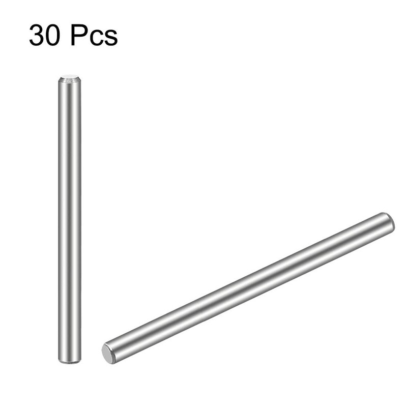 TOP-VIGOR 30Pcs 3mm x 50mm Dowel Pins Shelf Support Pegs,
