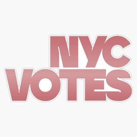 Copy of Copy of NYC Vote New York Democrat America USA New York City Trump Politics Sticker Bumper Sticker Vinyl Decal 5"