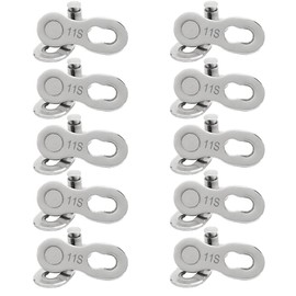 Kigauru 10 Pairs Bike Chain Connector 11 Speed Chain Steel Lightweight Missing Link Easy Installation Bike Chain Link Bicycle Chain Accessories