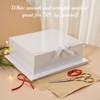 Korpai Gift Boxes 5 Pack 10.6x7.8x3.1 White Bridesmaid Proposal Box,