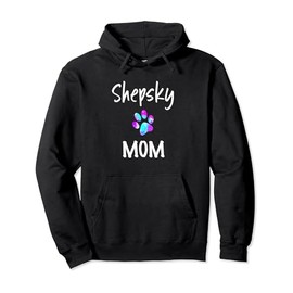 Shepsky Mom German Shepherd Husky Mix Dog Owner Pullover Hoodie