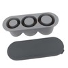 Hollow Cylinder Ice Cube Tray Quick Release Silicone High Low