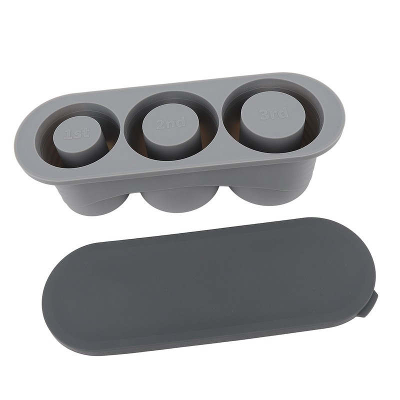 Hollow Cylinder Ice Cube Tray Quick Release Silicone High Low
