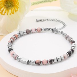 Desimtion Bracelets for Teen Girls Women - Unique Birthday Gifts for Her Teen Girls Women Friend Sister Wife Mom Daughter Granddaughter (Pink)