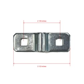 The ROP Shop 3/8" Steel D Ring & Clip Tie Down for Trailer Truck Chain Anchor Cargo Bolt on