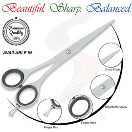 Professional Thinning Scissors, Sharp Hairdressing Scissors with Adjustment Screw, Barber Scissors, Pro Scissors, 6.5"