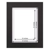 Fabian Clarke London® 10x8 Picture Photo Frame Black with 8x6