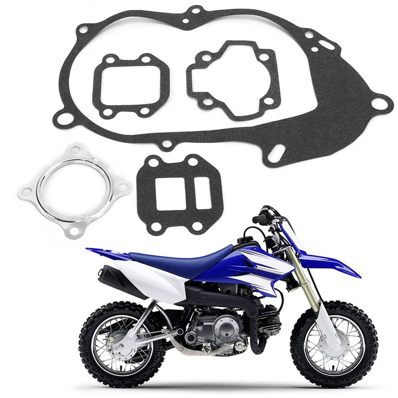 EBTOOLS 4 Piece Motorcycle Engine Gasket, Stainless Steel Motorcycle Complete