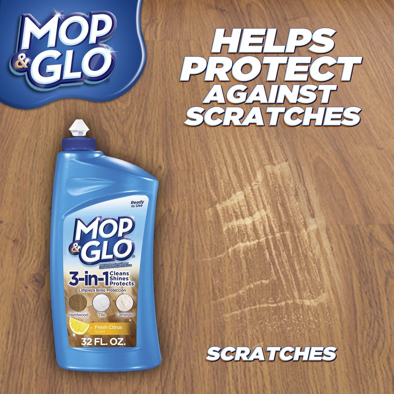 Mop & Glo Professional Multi-Surface Floor Cleaner, Fresh Citrus Scent,