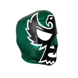 Mask Maniac HALCON NEGRO (pro-fit) Adult Lucha Libre Mexican Wrestling Mask - Green