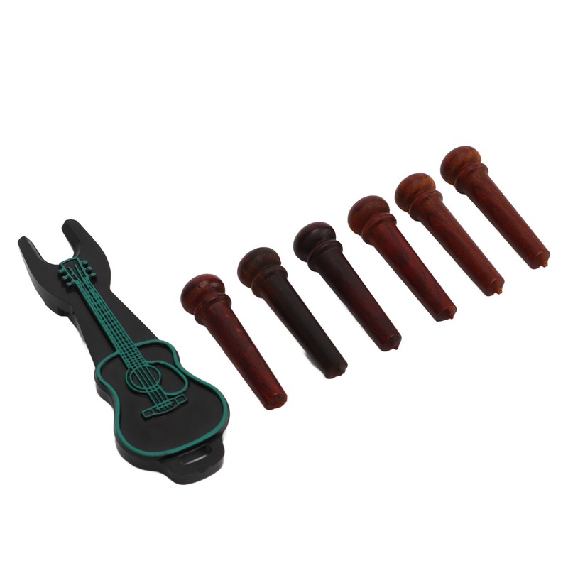 6Pcs Guitar Pin Maple Delicate Professional Acoustic Guitar Bridge Pin