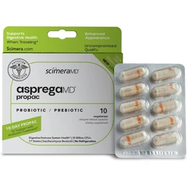 ScimeraMD® Asprega ProPac Probiotics and Prebiotics Supplement for Digestive Health and Immune System Support, 35 Billion CFUs, 10 CT