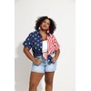 TIYOMI Ladies Plus Size 4th of July Shirts Short Sleeve