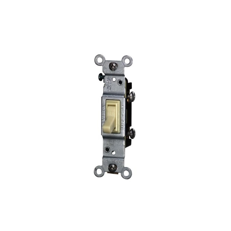 Leviton 15 Amp, 120 Volt, Toggle Co/Alr Single-Pole AC Quiet