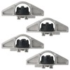 APPERFiT Deck Rail Tie Down Anchors Bed Cleats (Aluminum) 4pcs