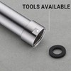 Shower Arm Extender 8 Inch Shower Head Extension, Brushed Nickel