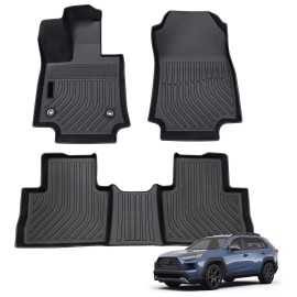 For 2019-2024 Toyota Rav4 Floor Mats Liners Mat TPE Rubber All Weather Custom