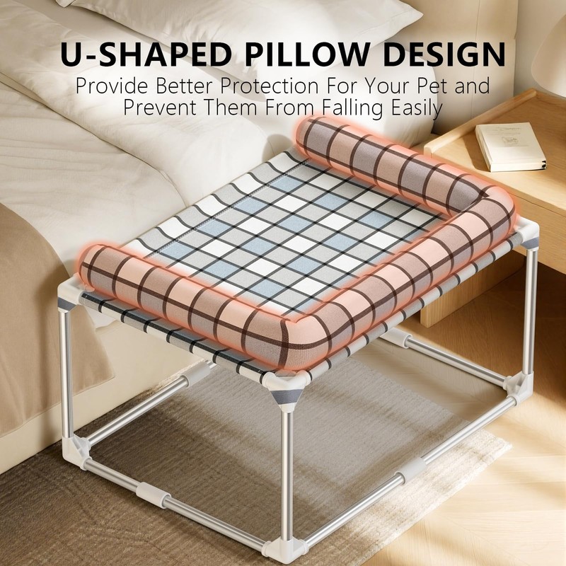 Bedside Cosleeper Dog Cat Bed - Height Elevated Dog Bed