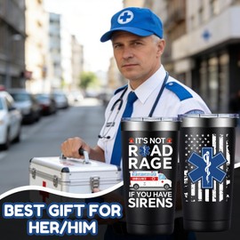 BIRGILT Emt Gifts for Men - Ems Week Gifts - Christmas, National Emt Day, International Paramedics Day Gift for Men Women - 20oz Tumbler Cup