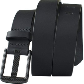 Nickel Smart Carbon Fiber Wide Pin Black Belt - 34"