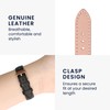 kwmobile Real Leather Watch Strap Compatible with Garmin vivomove 3S