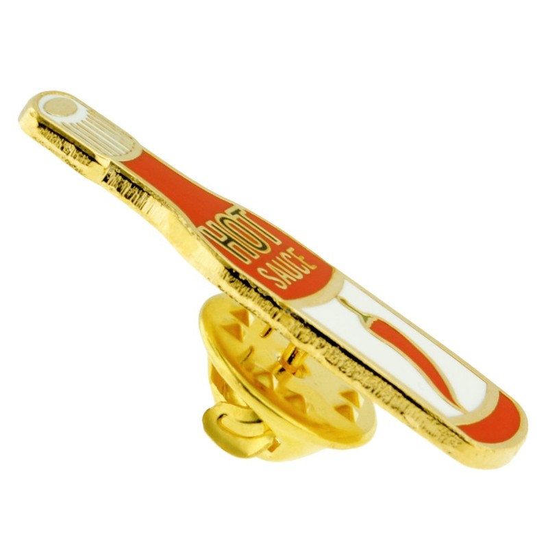 PinMart Spicy Hot Sauce Bottle Enamel Lapel Pin - 25