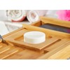RoyalHouse Bamboo Bathtub Caddy Tray, Expandable Bath Table Over Tub