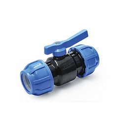 Screw Hose Connection Polypropylene (PP) Fitting Quality Product Mega Selection All Sizes for Polypropylene (PE) Pipes Clamp Connector Drinking Water Angle (Ball Valve, 25)