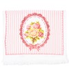 Clayre & Eef CT020 Guest Towel White Pink 40 x