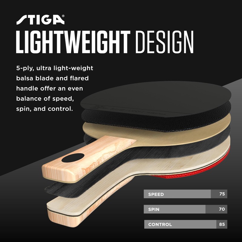 STIGA Premium 2‑Player Table Tennis Set – Includes 2 ITTF