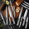 Kuisine Premium Knife Set,One Piece Molding High Carbon Stainless Steel