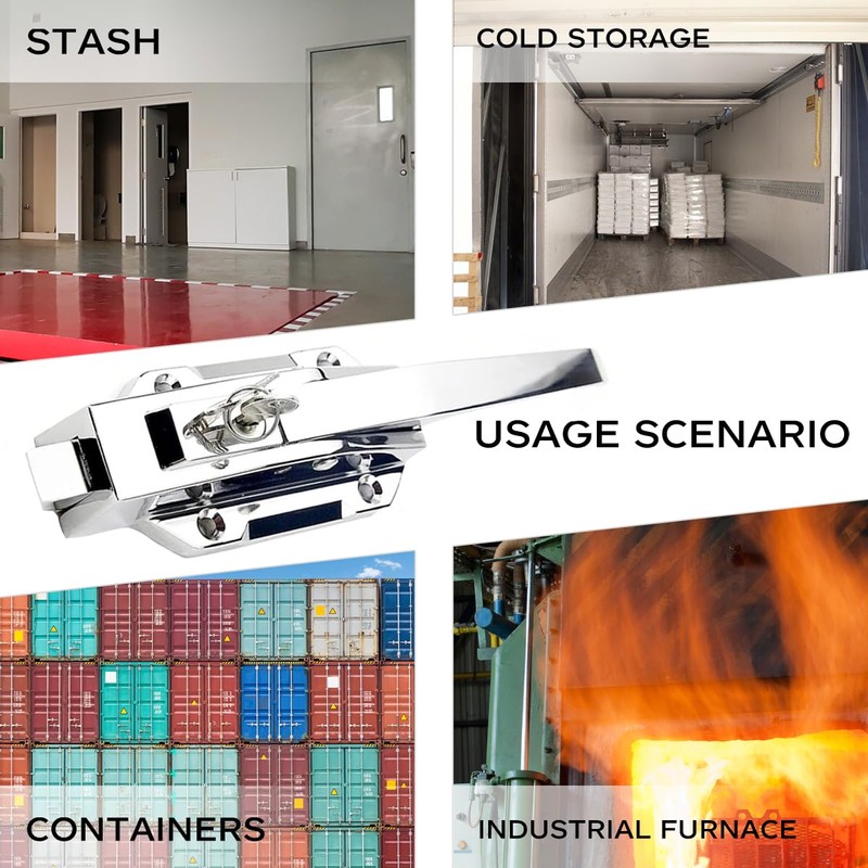 SZRUNZHU Walk in Cooler Door Closer,Freezer latches Commercial Handle,Push to