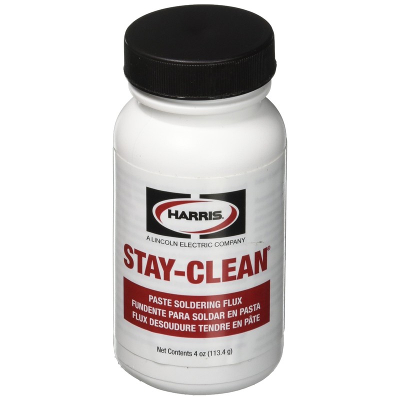 HARRIS SCPF4 Stay Clean Paste Soldering Flux, 4 oz. Jar